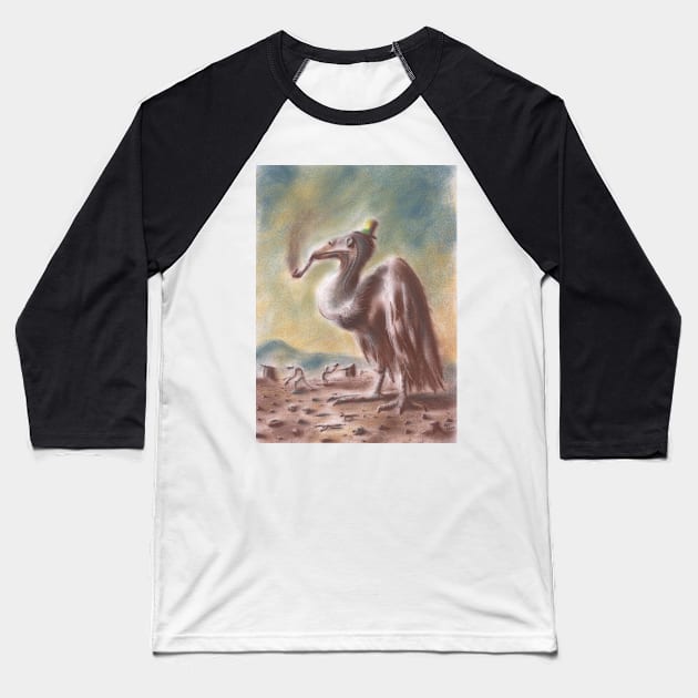 Urubu Satisfeito (Satisfied Vulture) Baseball T-Shirt by EderArt